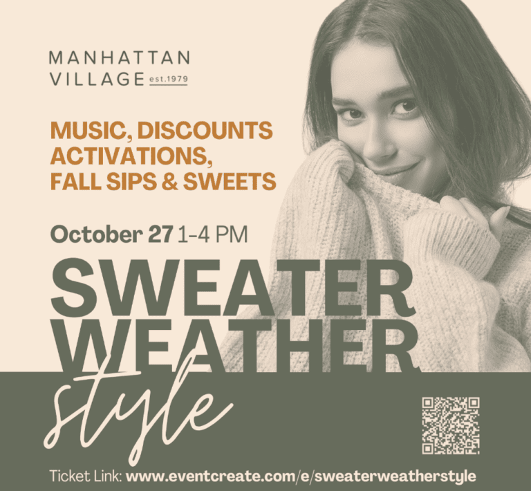 Join Us for Sweater Weather Style at Manhattan Village!